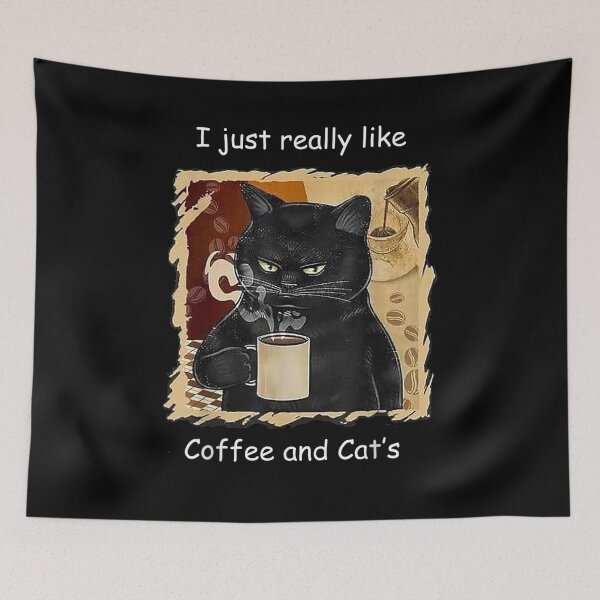 Item preview, I Just Really Like Coffee And Cat's  designed and sold by fishingcat19.
