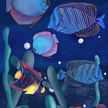 Artwork thumbnail, Colorful fish by Inmagi