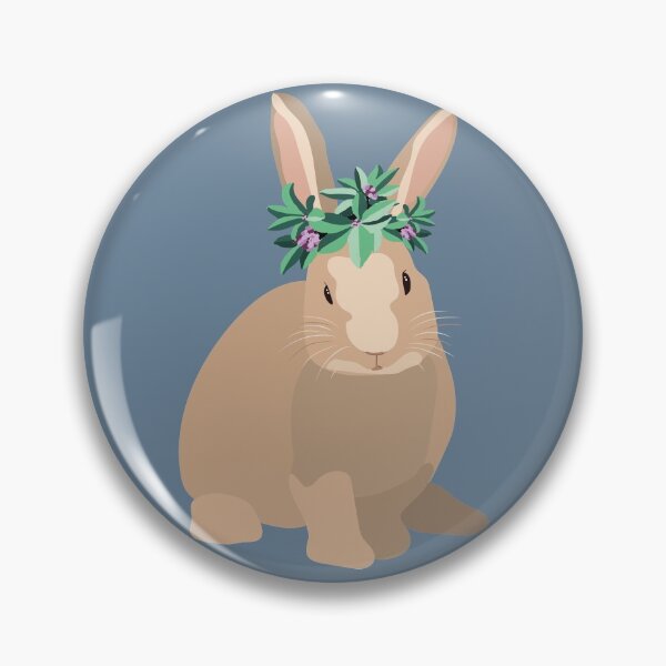 Item preview, Bunny with flowers designed and sold by Adluska.