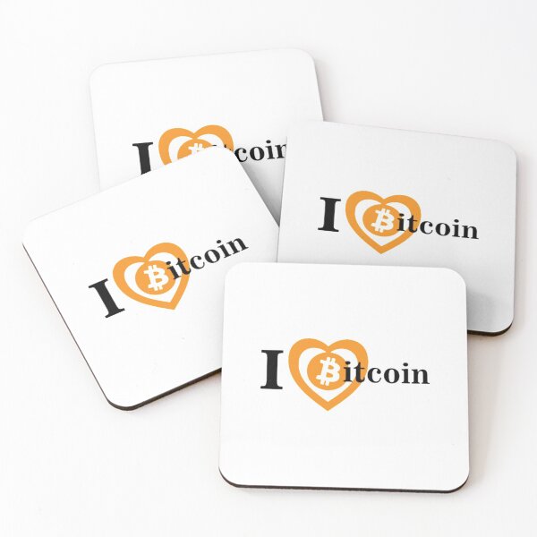 Item preview, Bitcoin Art: I love Bitcoin designed and sold by Bouzdesigns.