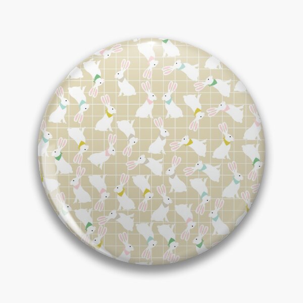 Item preview, Cute Rabbit Pattern on Beige Background designed and sold by kapotka.