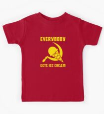 Jeder bekommt Eis - Gelb Kinder T-Shirt