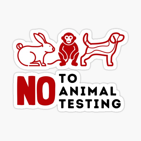 No to Animal Testing Sticker