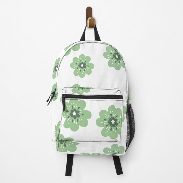 Item preview, Forget-me-not flower green pattern botanical designed and sold by moobg.