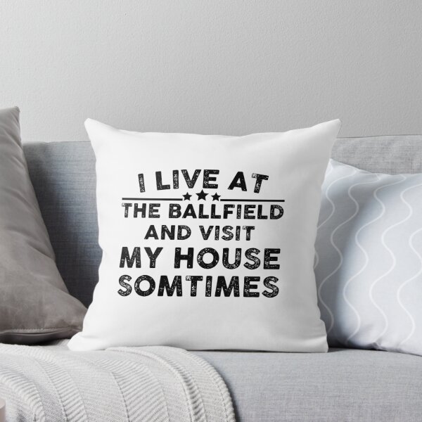 Item preview, I live at the ballfield and visit my house sometimes Funny Baseball saying gift  designed and sold by Theobsessed01.