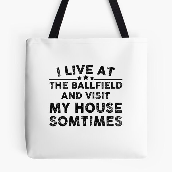Item preview, I live at the ballfield and visit my house sometimes Funny Baseball saying gift  designed and sold by Theobsessed01.