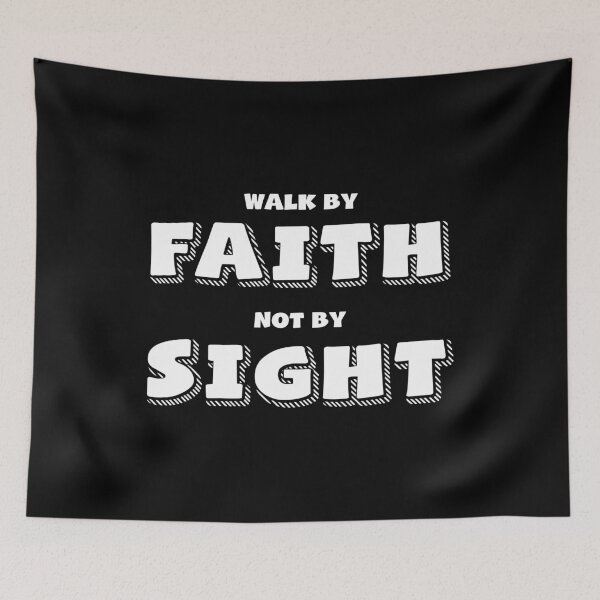 Item preview, Walk by faith not by sight - Christian religious tees. designed and sold by PrintPress.