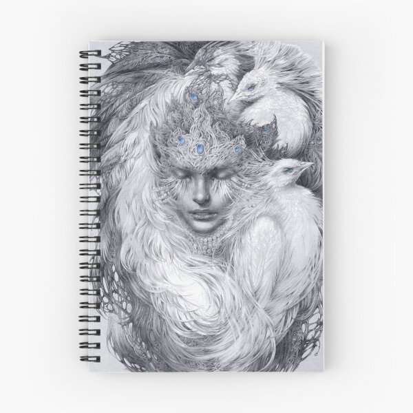 Item preview, Fairy lady with white peacocks. designed and sold by DalfaArt.