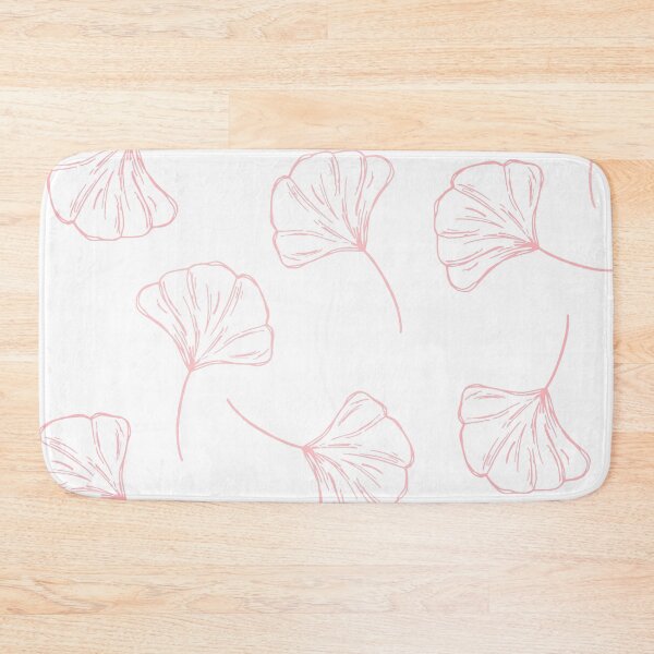 Item preview, Ginkgo biloba leaf pattern pink botanical designed and sold by moobg.