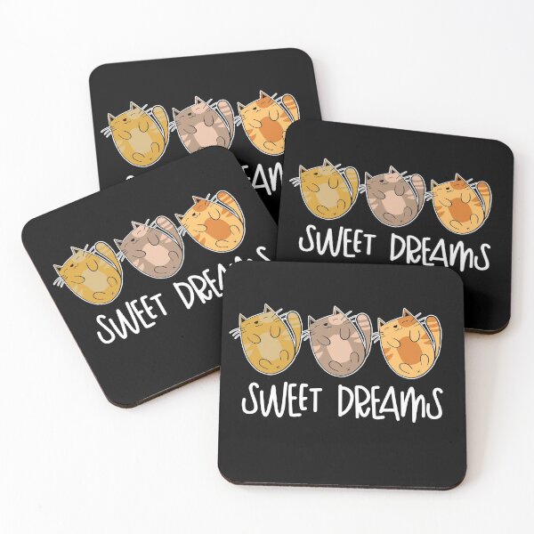 Item preview, Three Hand-drawn Cute Cats Sweet Dreams designed and sold by csaron92.