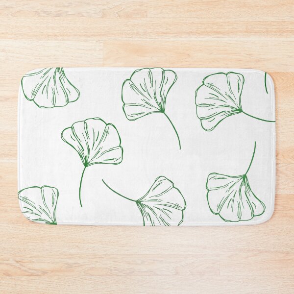 Item preview, Ginkgo biloba leaf pattern green botanical designed and sold by moobg.