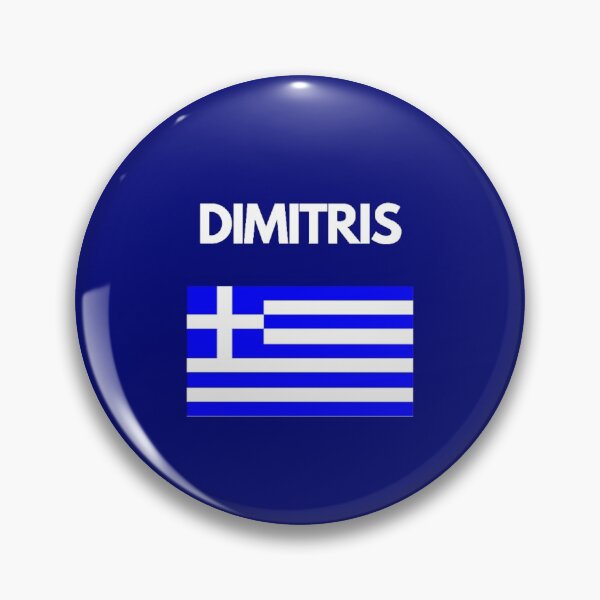 Item preview, Dimitris Greek Name with Greek Flag Design designed and sold by TheGreekGuy.