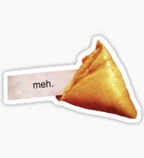 Meh Fortune Cookie Sticker
