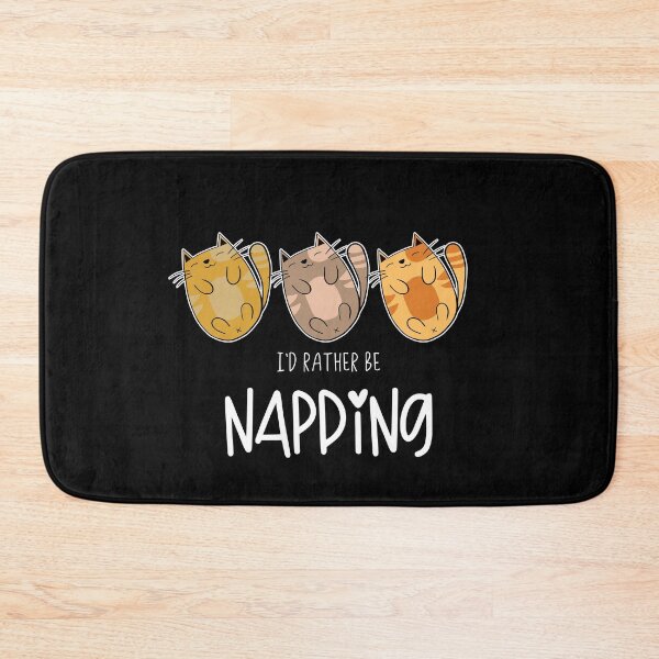 Item preview, Three Hand-drawn Cute Cats I'd Rather Be Napping designed and sold by csaron92.