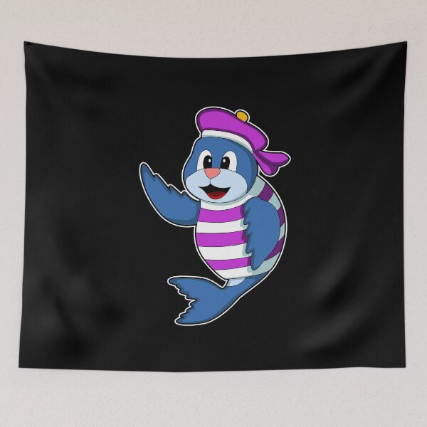 Item preview, Seal as Sailor with Hat designed and sold by Snabdesign84.