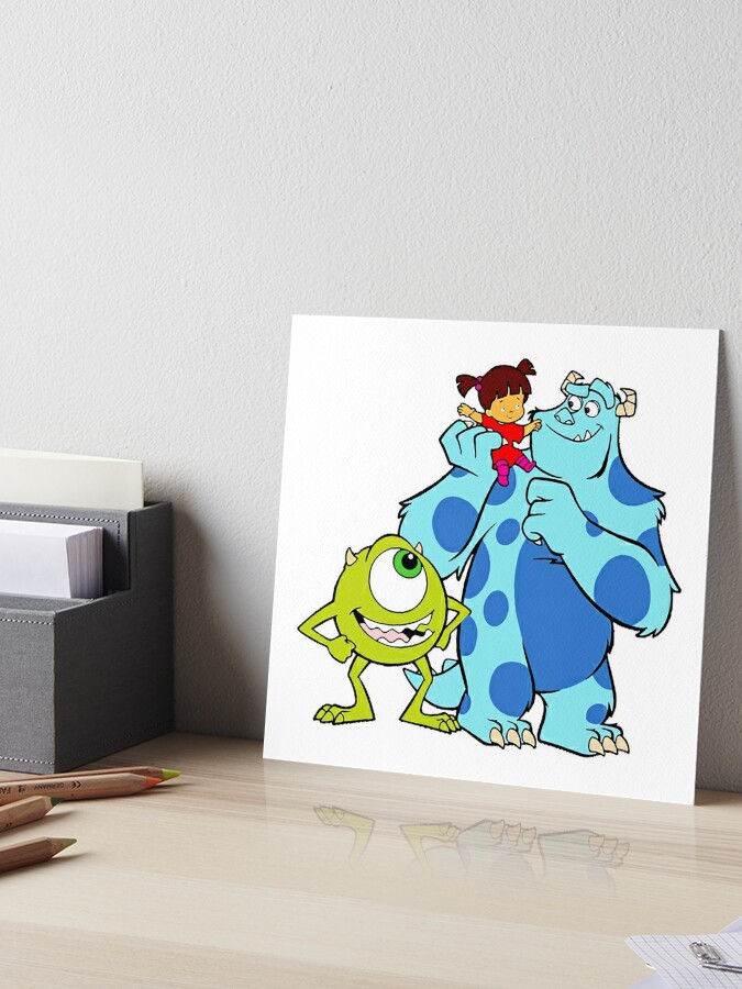 monsters inc sullivan mike and boo Art Board Print