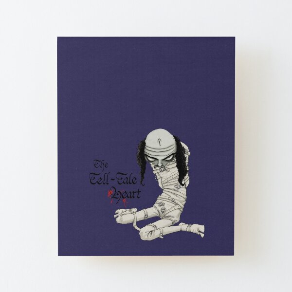 The Tell-Tale Heart, Ed The Mad Man Aufgezogener Druck auf Holz