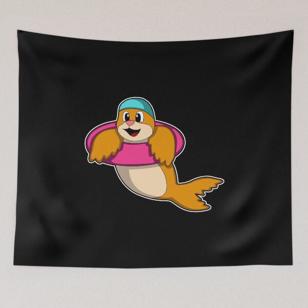 Item preview, Seal at Swimming with Swim ring designed and sold by Snabdesign84.
