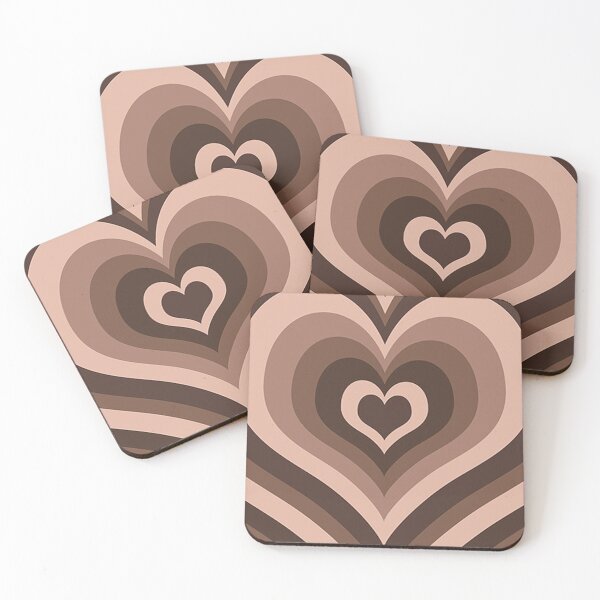 Item preview, Latte Love Wildflower, Heart Coffee Latte Brown Pattern Gift designed and sold by Space Art.