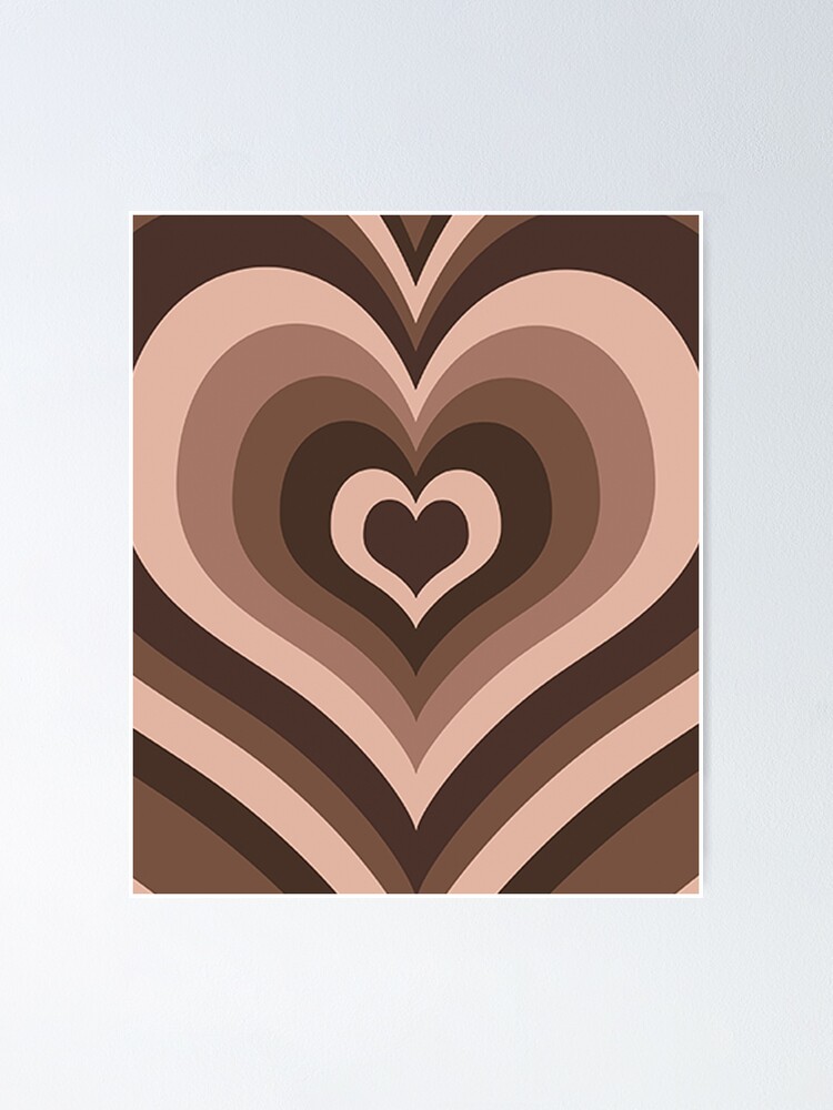 Brown heart wallpaper seamless pattern  CanStock