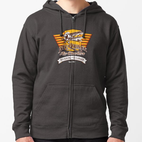 McQuack Air Charters Zipped Hoodie