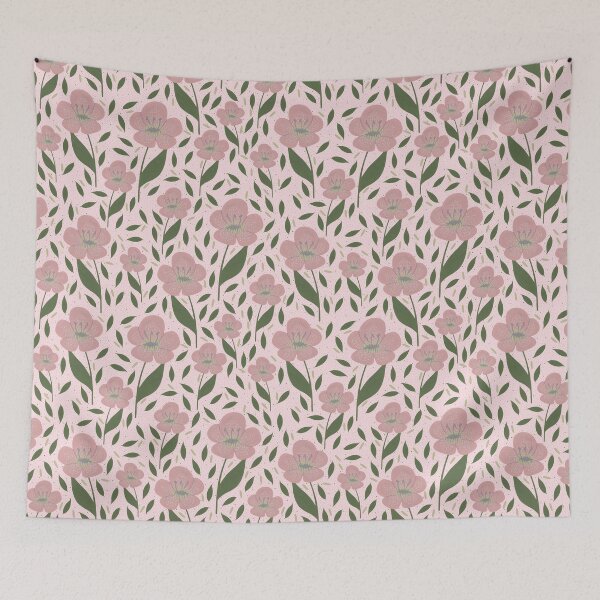 Item preview, Flourish floral pattern designed and sold by Happy Mouse Studio.