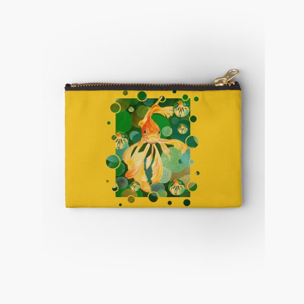 Item preview, Cute Goldfish Swimming In Green Colored Sea designed and sold by taiche.