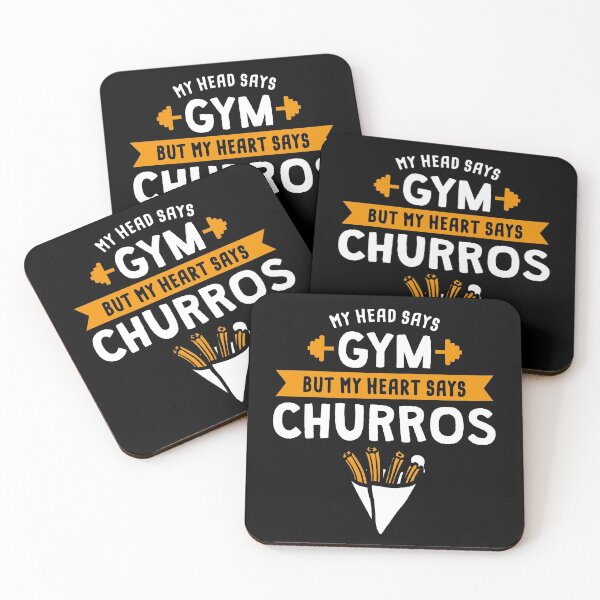 Item preview, My head says Gym but my heart says Churros designed and sold by lemontee.