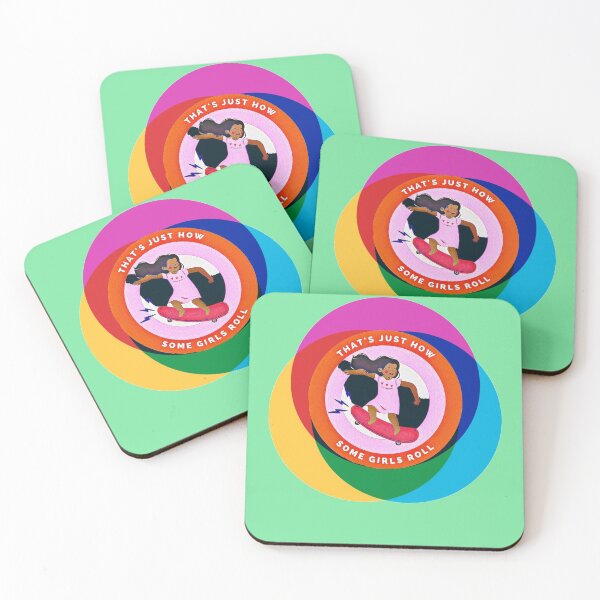 Item preview, That's Just How Some Girls Roll (skateboarding girl) designed and sold by HamiltonmagicTs.