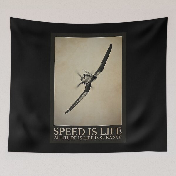 Item preview, Speed Is Life Altitude Is Life Insurance  - Fighter pilots, airborne soldiers designed and sold by KellenCowleyArt.