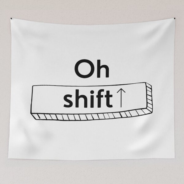 Item preview, Oh shift- computer keyboard funny designed and sold by NikitaAg.