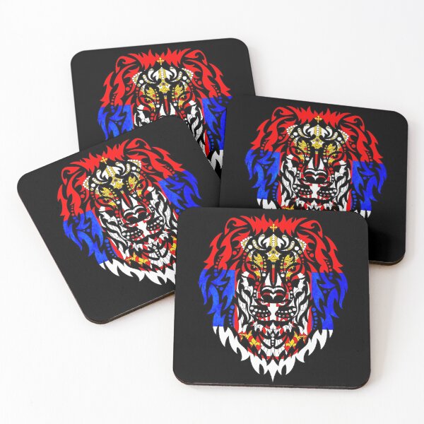 Item preview, Serbia - Srbija - Srpski grb u tribalima lava designed and sold by StaxmiDesign.