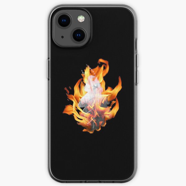 Burning Oak Leaf Pendant iPhone Soft Case
