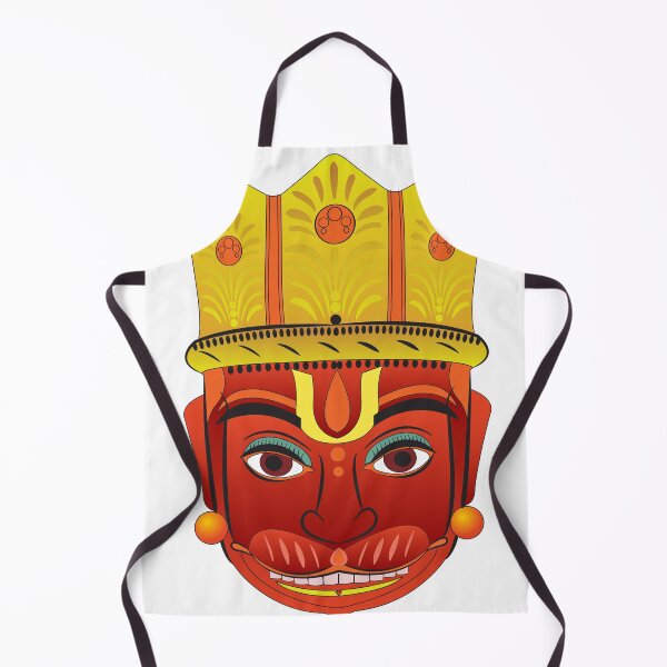 Item preview, Monkey face god of power, lord Hanuman in Indian folk art Pinguli style. designed and sold by Gurunath Bhadekar.