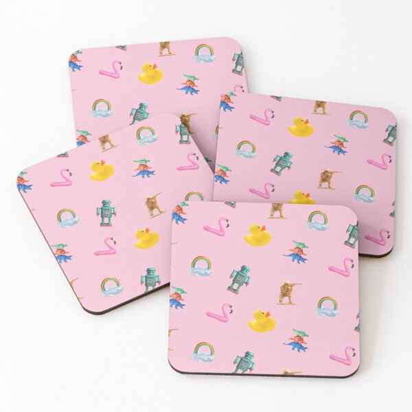 Item preview, Toys pattern in pink designed and sold by ESCAPZ.
