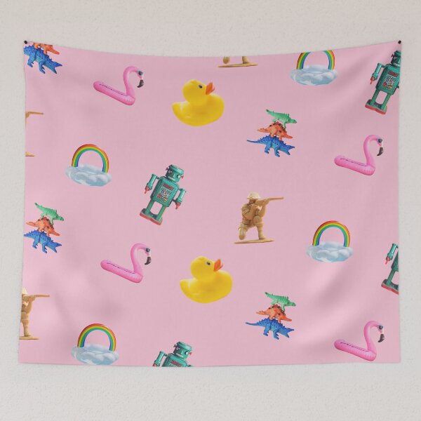 Item preview, Toys pattern in pink designed and sold by ESCAPZ.
