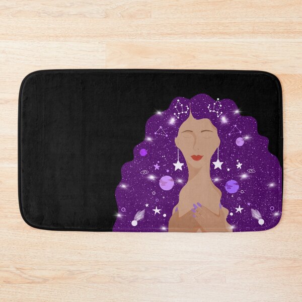 Item preview, A purple woman in her cosmos-black-universe edition designed and sold by Creative Colors99.