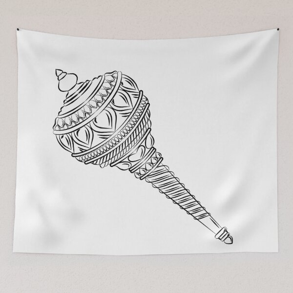 Item preview, Creative illustration of Lord Hanuman weapon (Gada) designed and sold by Gurunath Bhadekar.