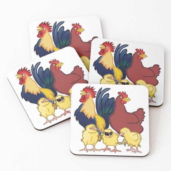 Item preview, Chicken Family -funny chicken design on white designed and sold by katiekendall.