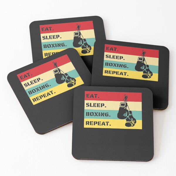 Item preview, Eat Sleep Boxing Repeat Sports Fighter Coach Cool Games Gift designed and sold by SusanHoover.