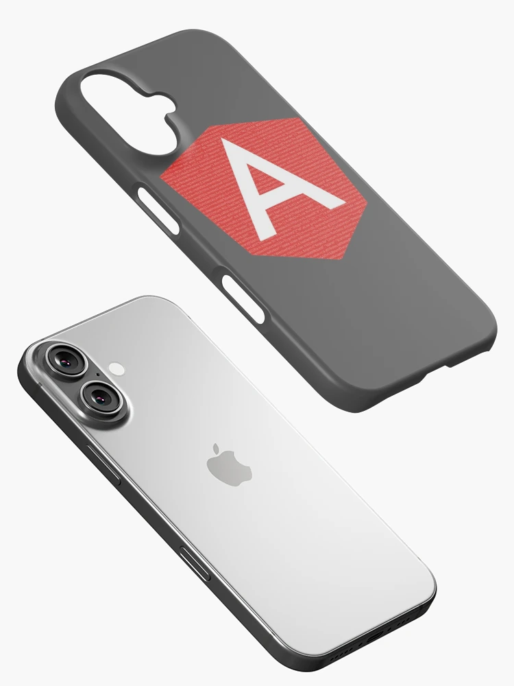Thumbnail 2 of 4, iPhone Case, AngularJS with code background designed and sold by maximumart.