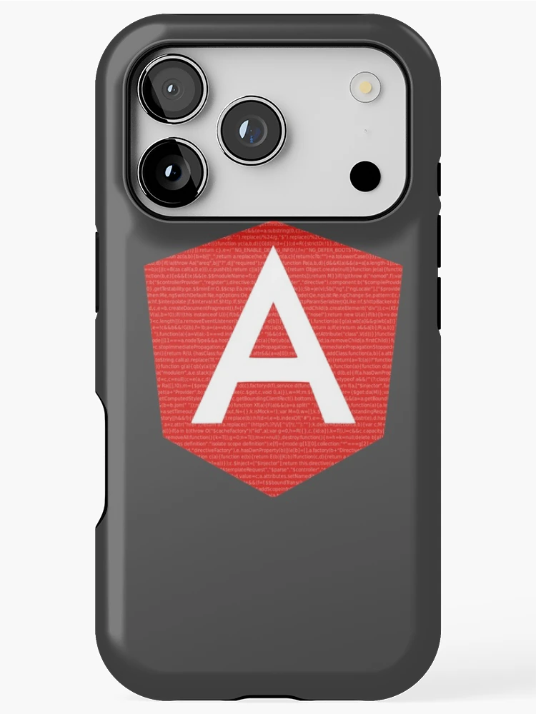 Thumbnail 1 of 4, iPhone Case, AngularJS with code background designed and sold by maximumart.