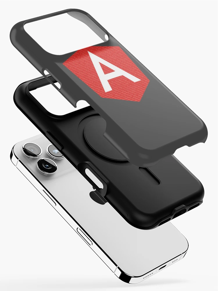 Thumbnail 2 of 4, iPhone Case, AngularJS with code background designed and sold by maximumart.