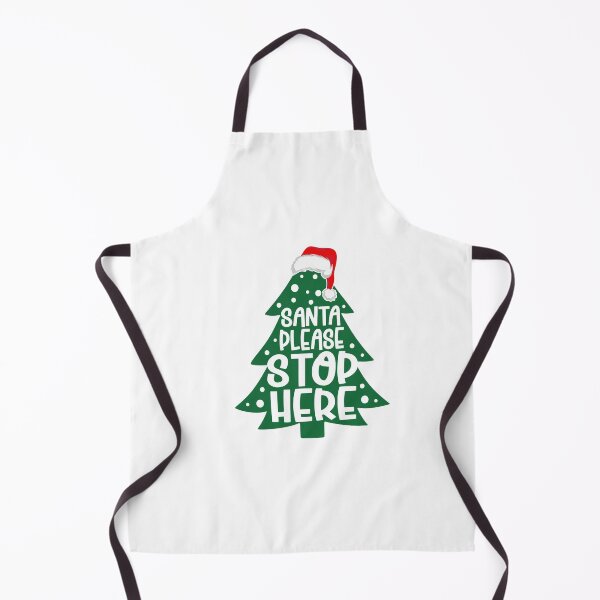 Item preview, Kids Santa Quote - Santa Please STOP Here!  designed and sold by OrnamentallyYou.