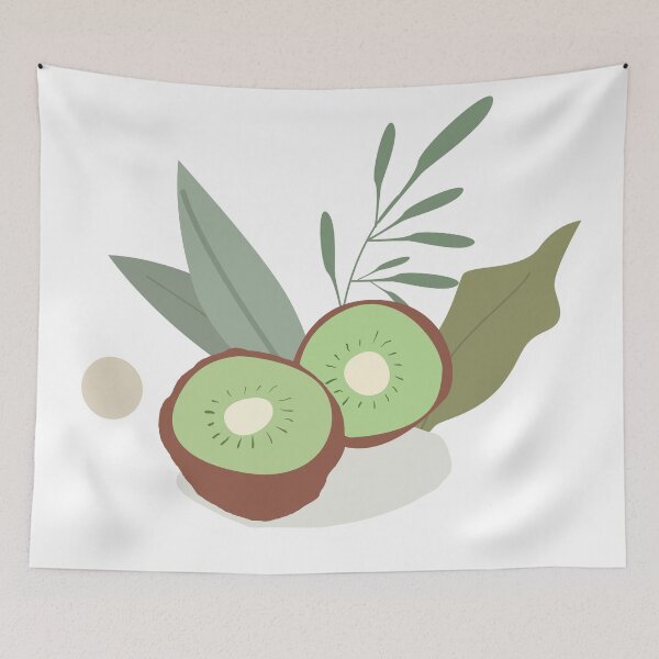 Item preview, Hand-drawn style, kiwi, pastel colors designed and sold by lavalMedia.