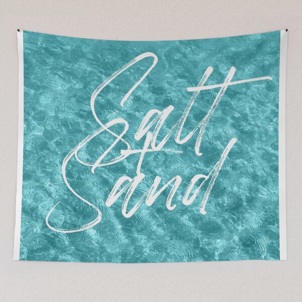 Item preview, Beach quote inspired by beautiful ocean shades designed and sold by SilverSpiral.