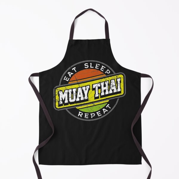 Item preview, Eat Sleep Muay Thai Repeat Badge Style Thai Boxing designed and sold by SusanHoover.