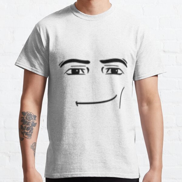 Roblox Man Face T Shirts Redbubble - old roblox scared face