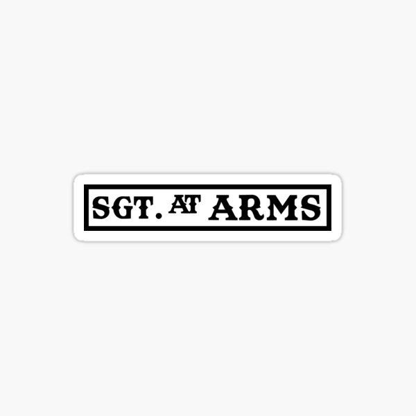 SOA SGT at Arms Patch Pegatina