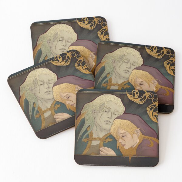 Item preview, Arthas & Jaina in Art Nouveau style designed and sold by AlexaelArtworks.